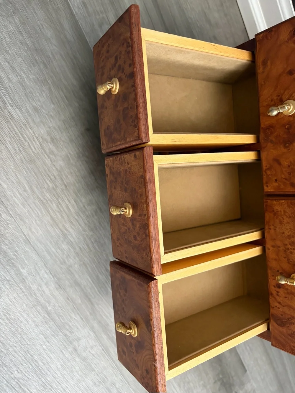 Vintage Agresti Briarwood Jewelry Box Florence Italy-  13”x10”x8.5” & 10.8lbs